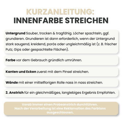 Premium Wandfarbe - Warm Sand, Hochdeckend, Tropf- & Spritzgehemmt – Matt