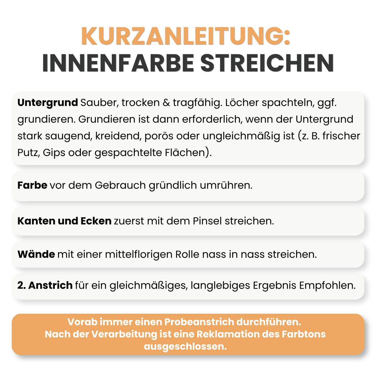 Premium Wandfarbe - Onyx, Hochdeckend, Tropf- & Spritzgehemmt – Matt