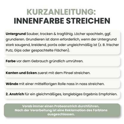 Premium Wandfarbe - Leichtes Salbeigrün, Hochdeckend, Tropf- & Spritzgehemmt – Matt