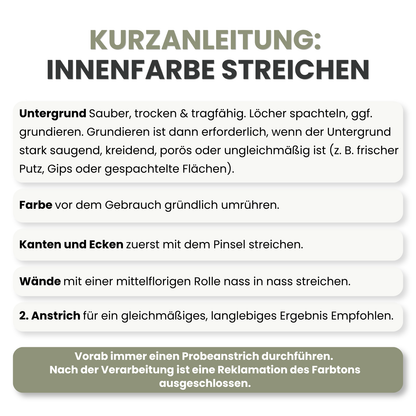 Premium Wandfarbe - Olive Medium, Hochdeckend, Tropf- & Spritzgehemmt – Matt