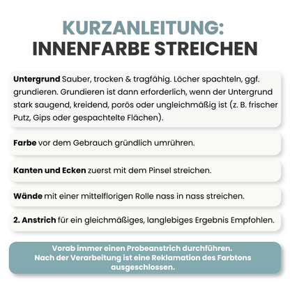 Premium Wandfarbe - Blaugrau Dark, Hochdeckend, Tropf- & Spritzgehemmt – Matt