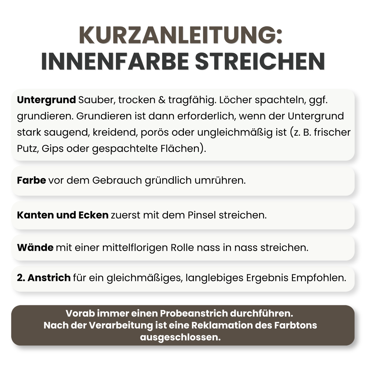 Premium Wandfarbe - Soft Linen, Hochdeckend, Tropf- & Spritzgehemmt – Matt