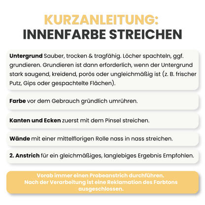 Premium Wandfarbe - Sunshine, Hochdeckend, Tropf- & Spritzgehemmt – Matt