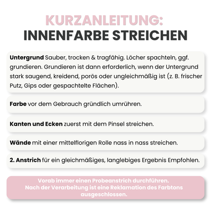 Premium Wandfarbe - Rosa, Hochdeckend, Tropf- & Spritzgehemmt – Matt