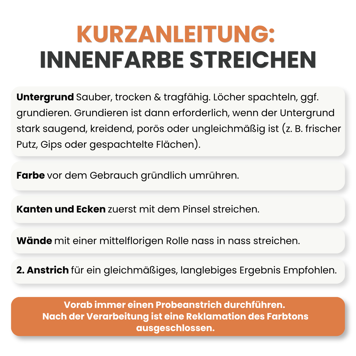 Premium Wandfarbe - Papaya, Hochdeckend, Tropf- & Spritzgehemmt – Matt