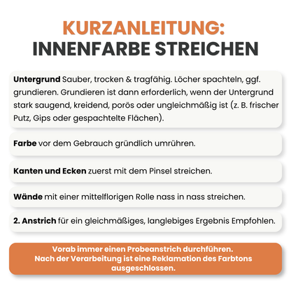 Premium Wandfarbe - Papaya, Hochdeckend, Tropf- & Spritzgehemmt – Matt
