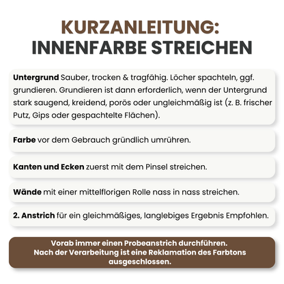 Premium Wandfarbe - Mocha Mousse, Hochdeckend, Tropf- & Spritzgehemmt – Matt