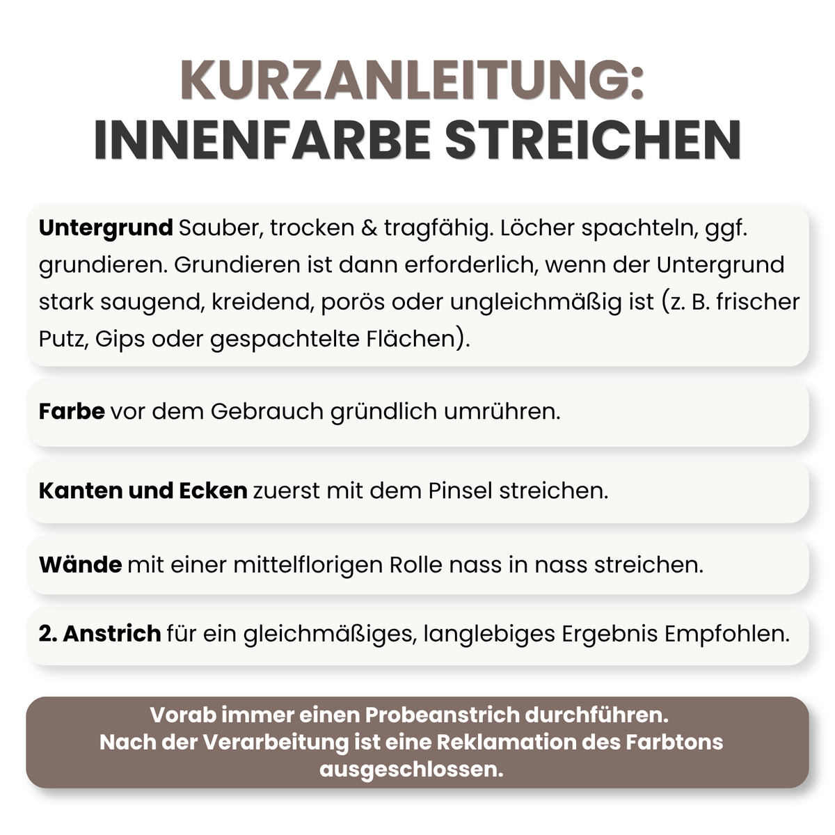 Premium Wandfarbe - Truffle, Hochdeckend, Tropf- & Spritzgehemmt – Matt