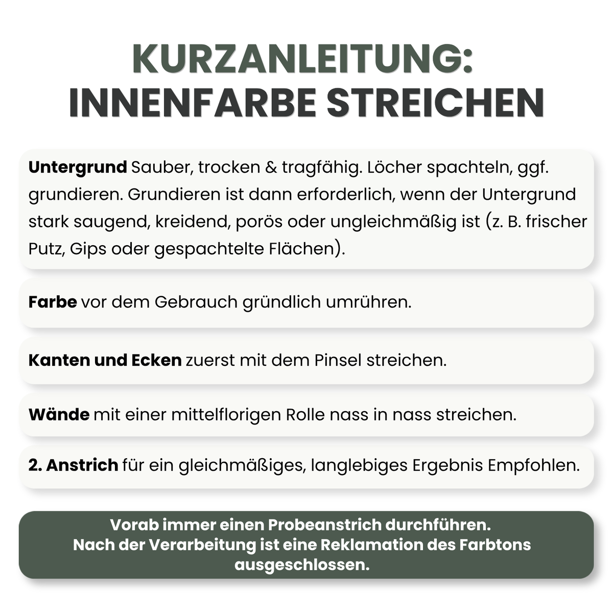 Premium Wandfarbe - Forest, Hochdeckend, Tropf- & Spritzgehemmt – Matt