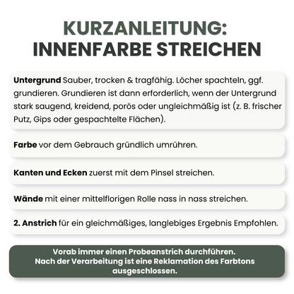 Premium Wandfarbe - Forest, Hochdeckend, Tropf- & Spritzgehemmt – Matt
