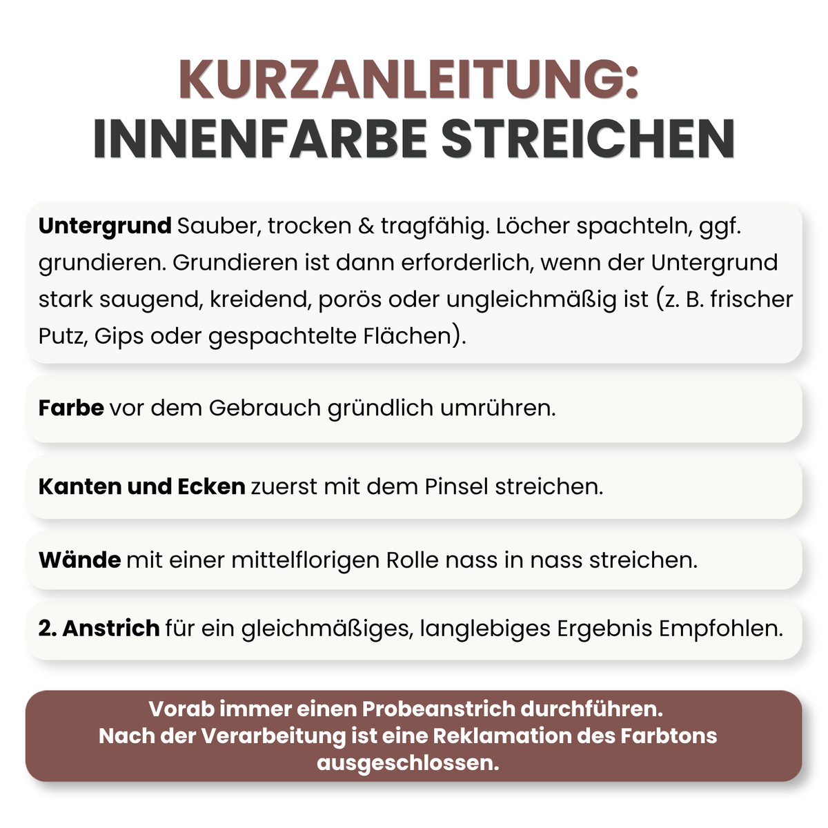 Premium Wandfarbe - Blush Dark, Hochdeckend, Tropf- & Spritzgehemmt – Matt