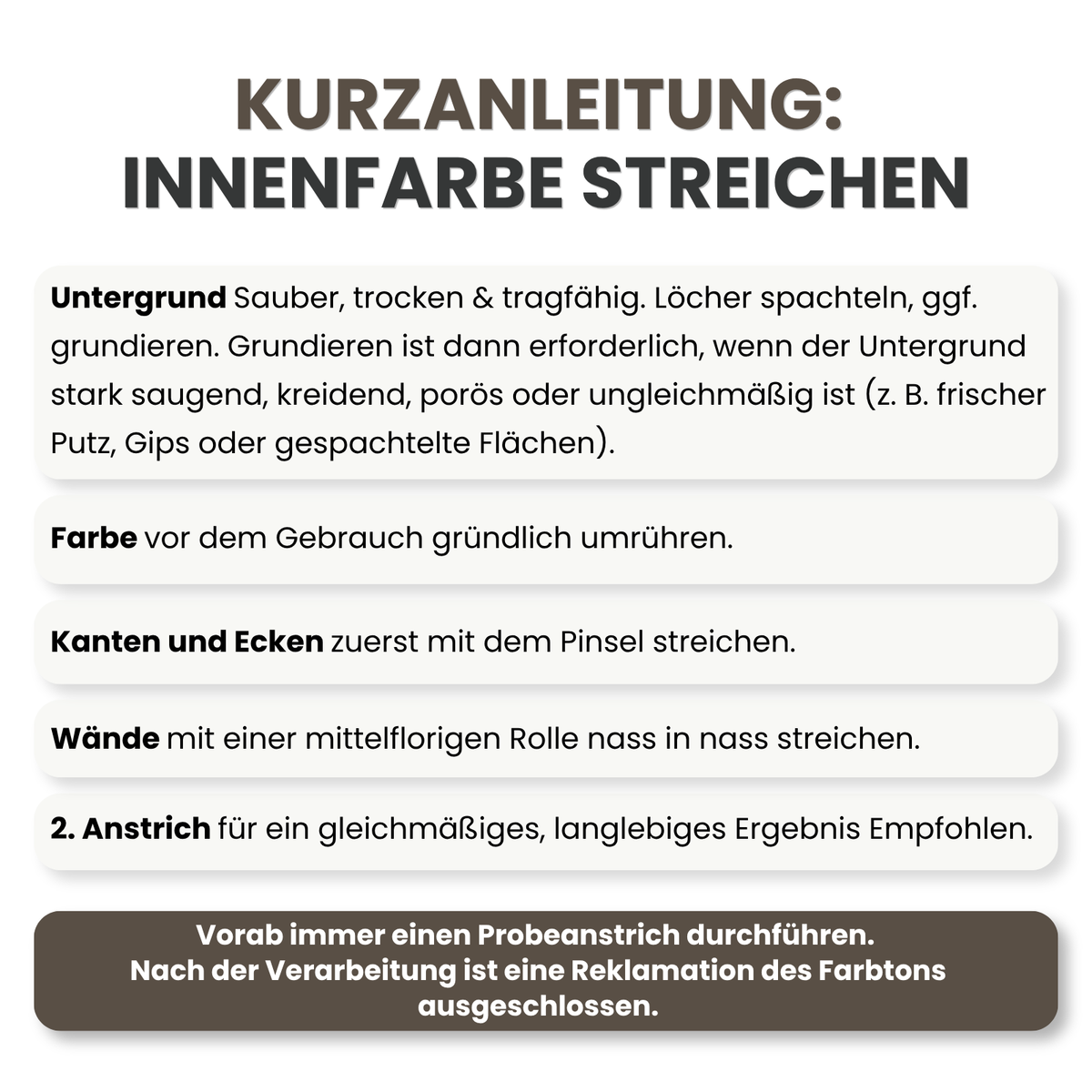 Premium Wandfarbe - Soft Vanilla, Hochdeckend, Tropf- & Spritzgehemmt – Matt