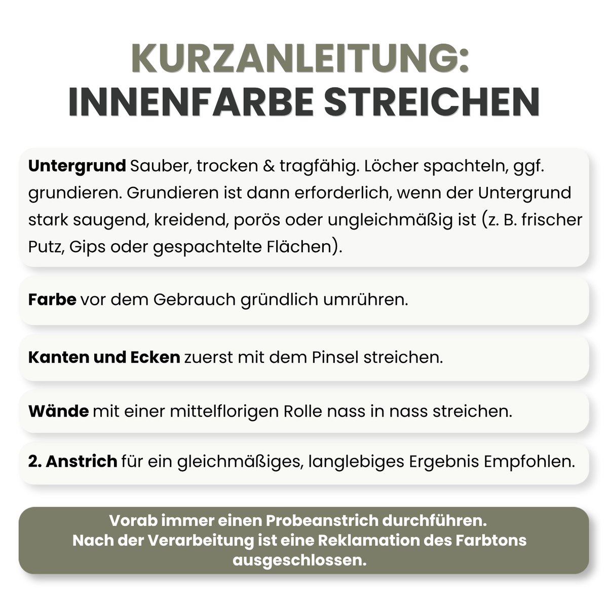 Premium Wandfarbe - Cozy Beige, Hochdeckend, Tropf- & Spritzgehemmt – Matt