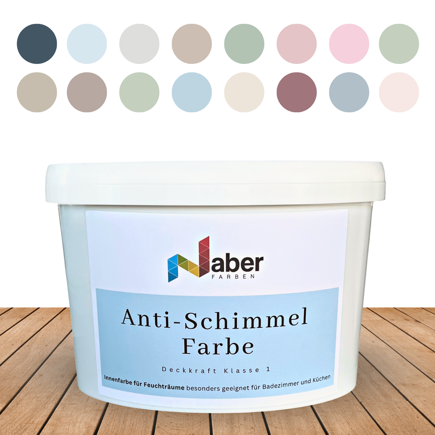 2,5 L Antischimmelfarbe, Wandfarbe, Farbwahl - MATT