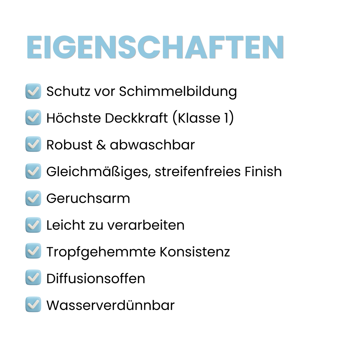 Antischimmelfarbe, Wandfarbe, Farbwahl - MATT