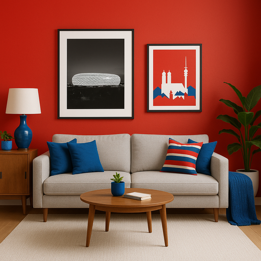 Innenfarbe, Wandfarbe, Bavariarot, Fanfarbe - Matt