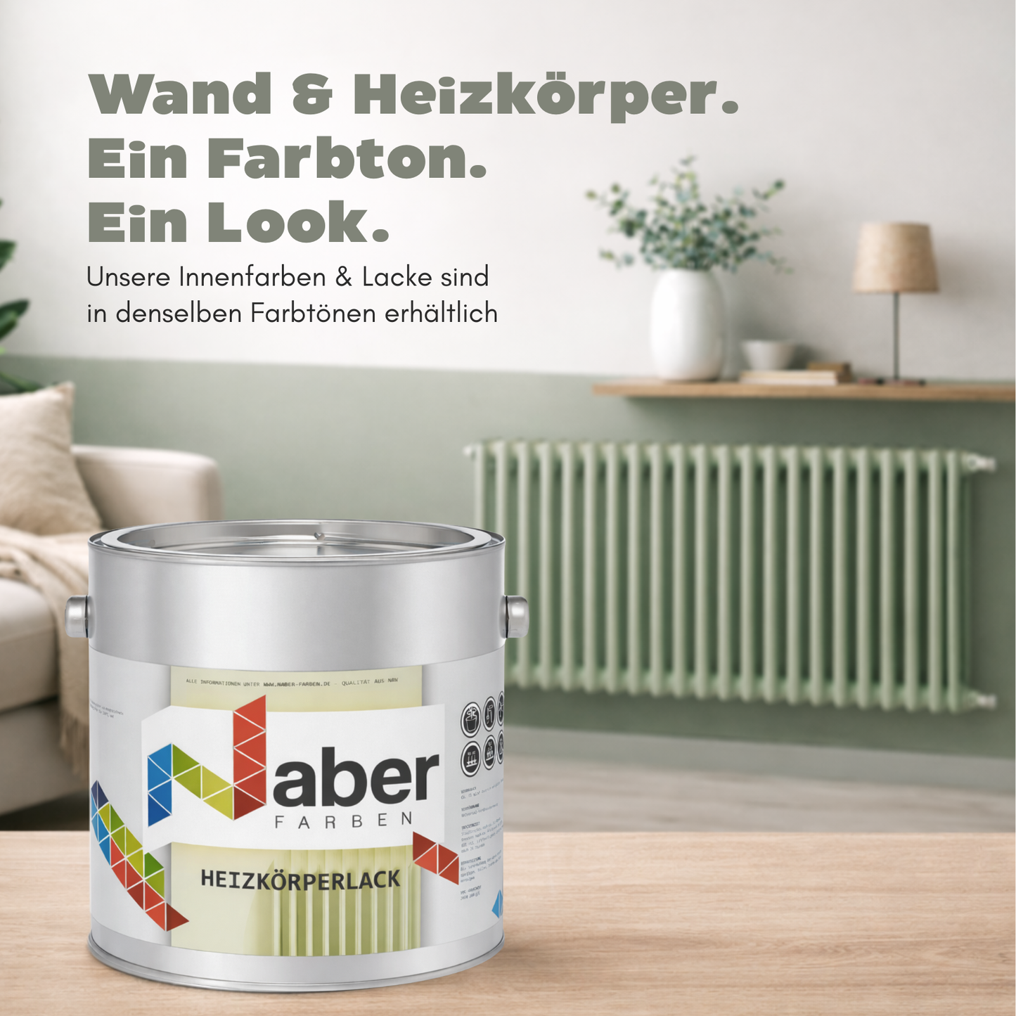 2,5 L Heizkörperlack, Heizungslack, RAL Farbwahl - SEIDENMATT
