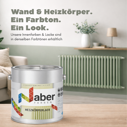 2,5 L Heizkörperlack, Heizungslack, RAL Farbwahl - SEIDENMATT