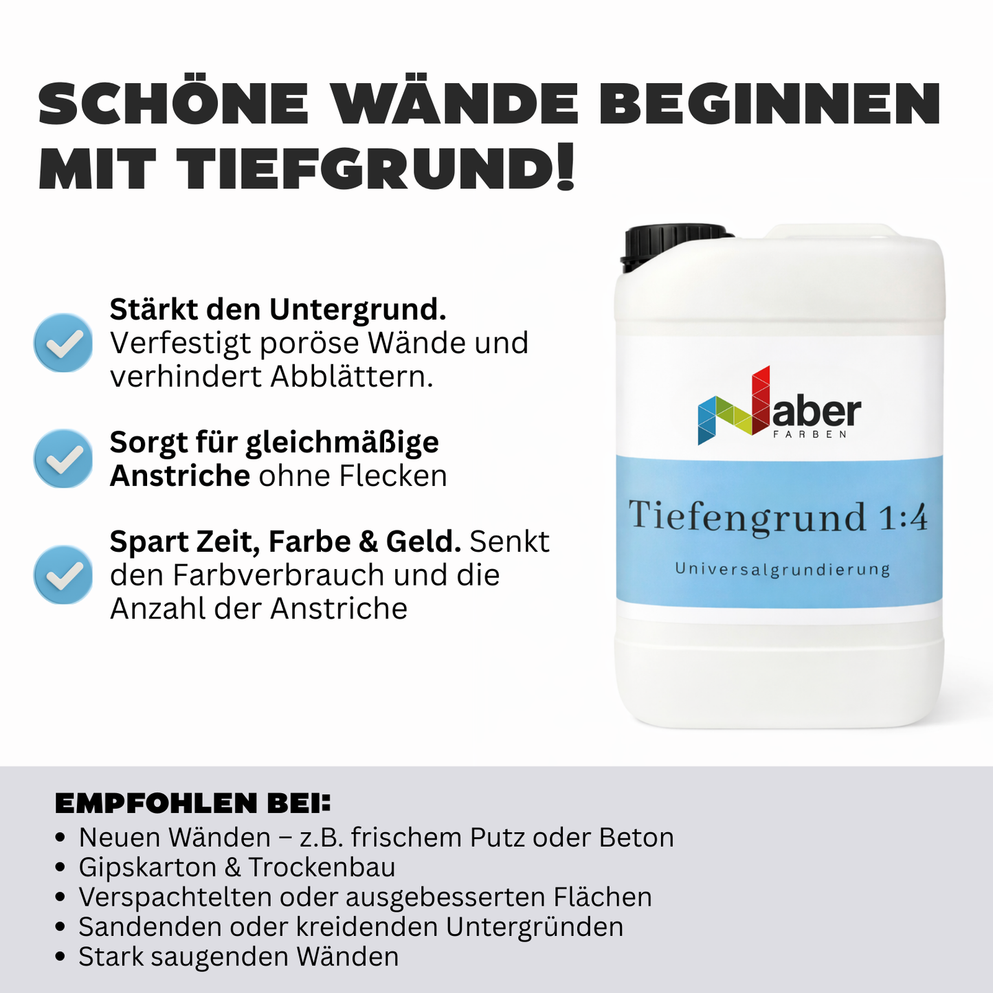 Antischimmelfarbe, Feuchtraumfarbe, WEISS - MATT