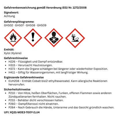 375 ml Buntlack, Kunstharzlack, Holz, Eisen, Metall, RAL Farbwahl - SEIDENMATT
