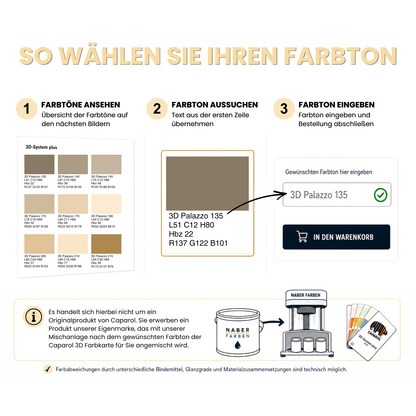 Wetterschutzfarbe, Holzfarbe, Holzschutzfarbe, Deckend, Caparol 3D-System Plus Farbkarte - Matt