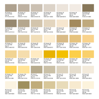 Acryl Fassadenfarbe, Hausfarbe, Außenfarbe, nach Caparol 3D-System Plus Farbkarte - Matt