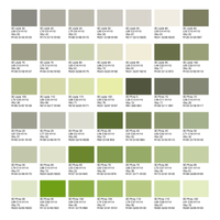 Acryl Fassadenfarbe, Hausfarbe, Außenfarbe, nach Caparol 3D-System Plus Farbkarte - Matt