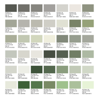 Acryl Fassadenfarbe, Hausfarbe, Außenfarbe, nach Caparol 3D-System Plus Farbkarte - Matt