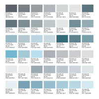 Acryl Fassadenfarbe, Hausfarbe, Außenfarbe, nach Caparol 3D-System Plus Farbkarte - Matt