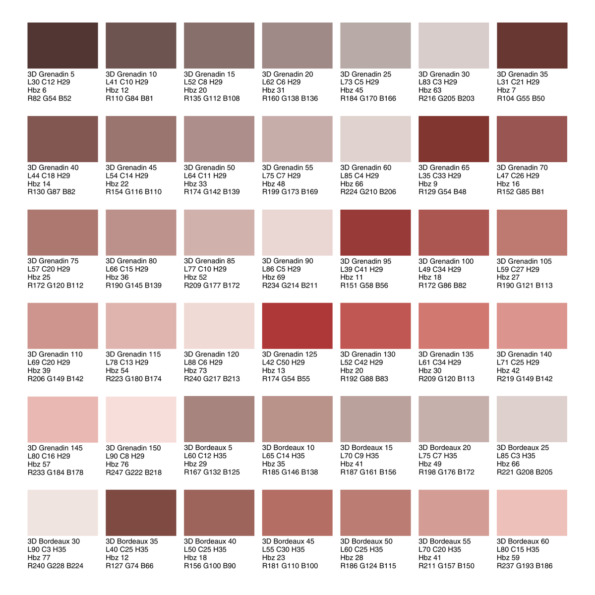 Acryl Fassadenfarbe, Hausfarbe, Außenfarbe, nach Caparol 3D-System Plus Farbkarte - Matt
