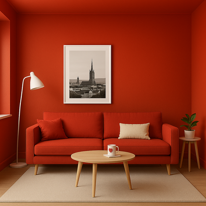 Innenfarbe, Wandfarbe, Cannstattrot, Fanfarbe - Matt