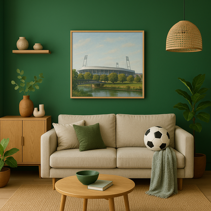 Innenfarbe, Wandfarbe, Wesergrün, Fanfarbe - Matt