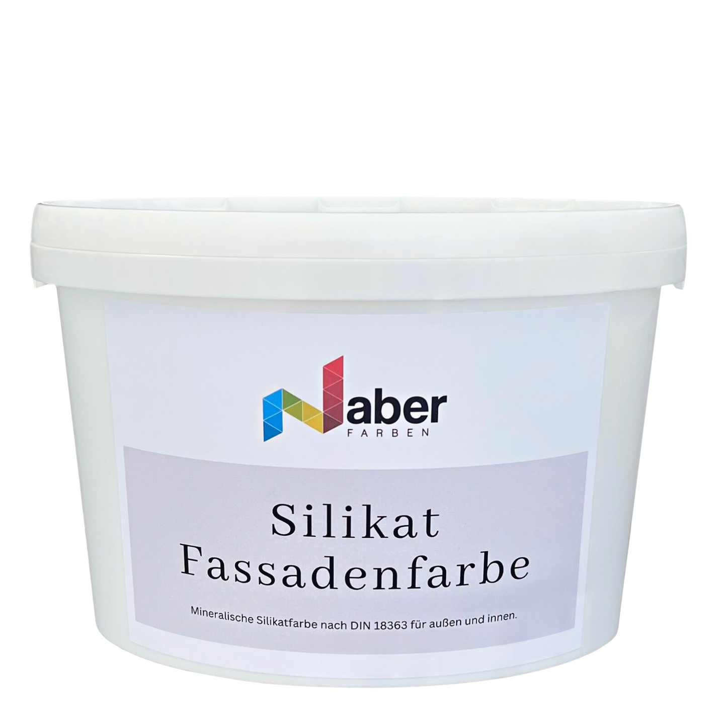 10 L Silikat Fassadenfarbe, Sockelfarbe, WEISS - MATT