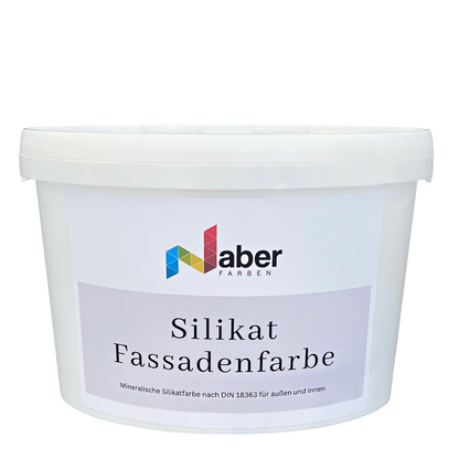 2,5 L Silikat Fassadenfarbe, Sockelfarbe, WEISS - MATT