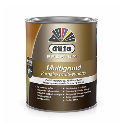 düfa Premium Multigrund – Haftgrund für Zink, Aluminium, Kupfer, PVC | Universal Grundierung Innen & Außen, Weiss