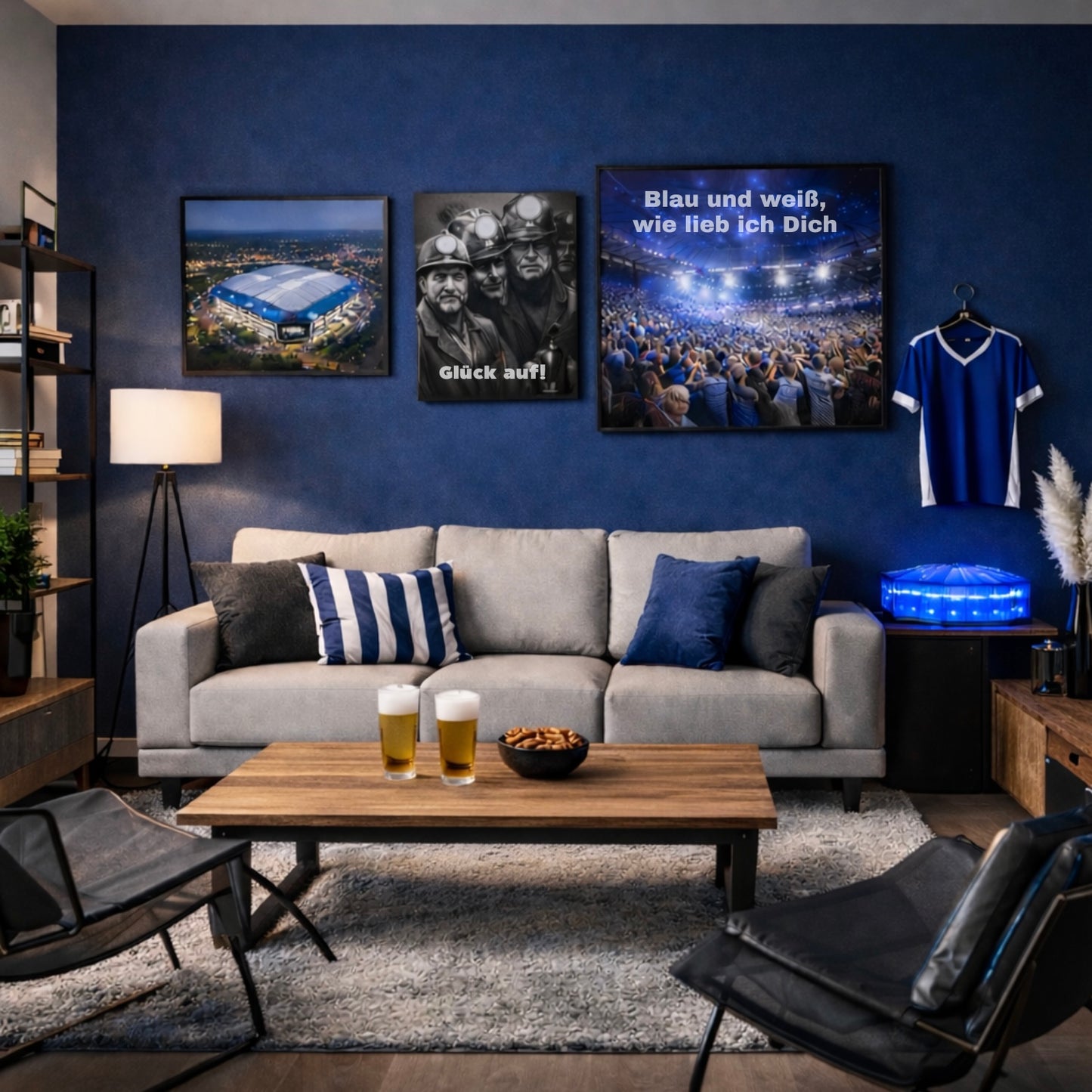 Innenfarbe, Wandfarbe, Königsblau, Fanfarbe - Matt