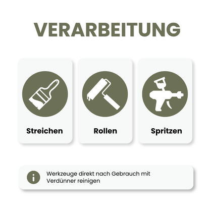 1 L Heizkörperlack, Heizungslack, Hitzebeständig, Direkt auf Rost, RAL Farbwahl - Seidenmatt