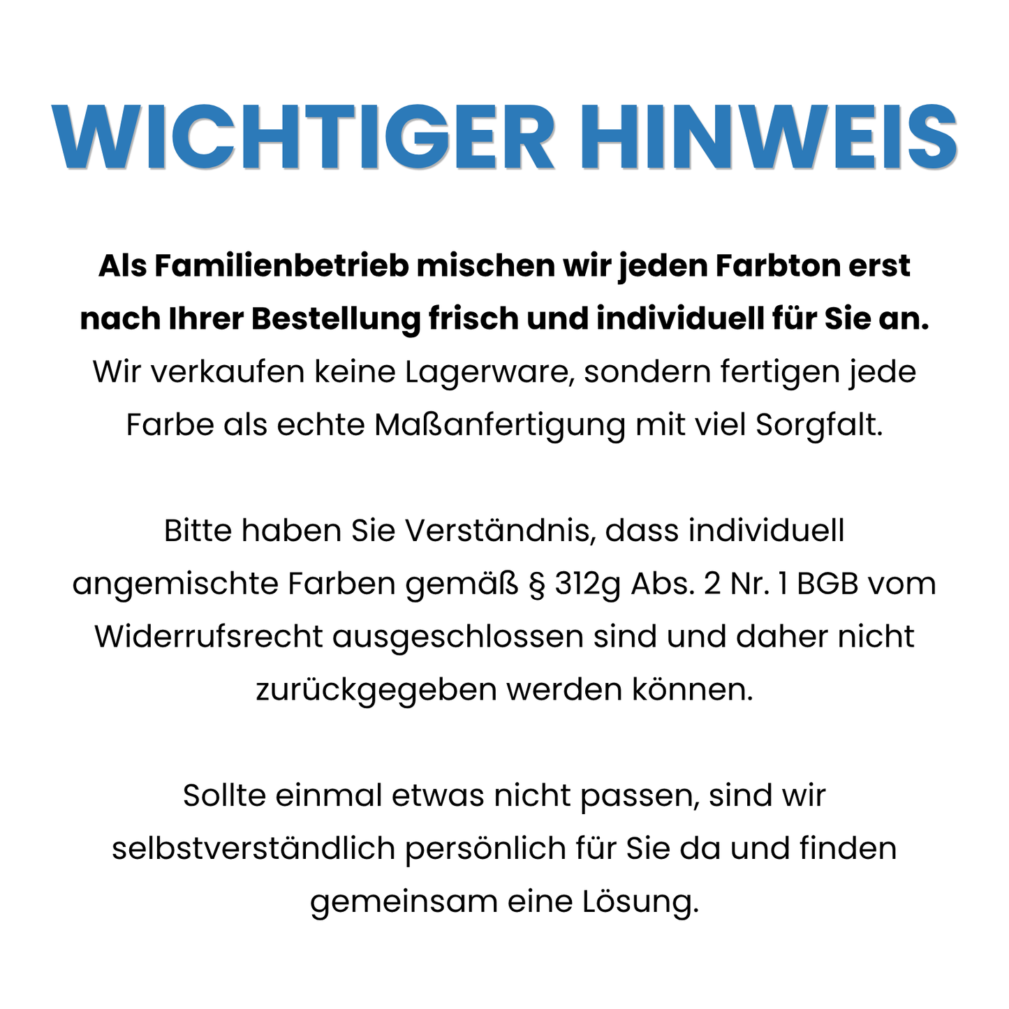 Buntlack, Kunstharzlack, Holz, Eisen, Metalle, RAL Farbwahl - MATT