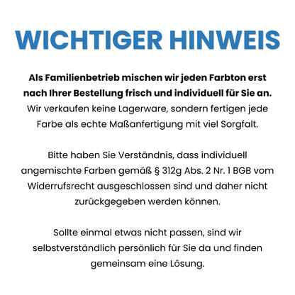 Buntlack, Kunstharzlack, Holz, Eisen, Metalle, RAL Farbwahl - MATT