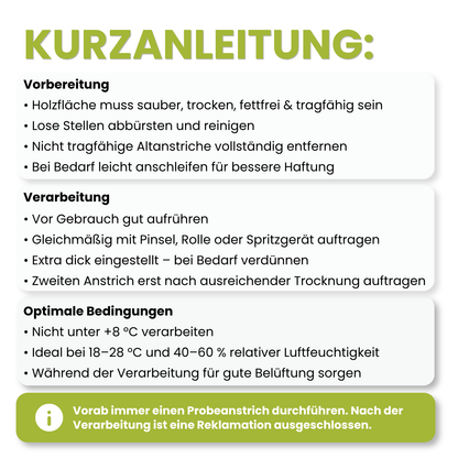 375 ml Holzlack, Holzfarbe, Kunstharzlack, für alle Holzbauteile, RAL Farbwahl - SEIDENMATT