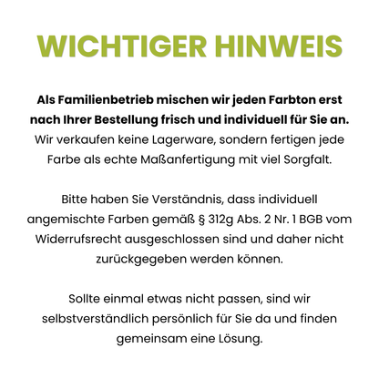 375 ml Holzlack, Holzfarbe, Kunstharzlack, für alle Holzbauteile, RAL Farbwahl - SEIDENMATT