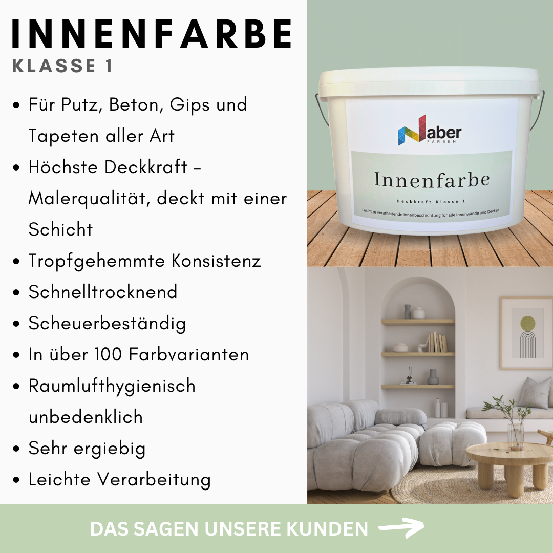 10 L Innenfarbe, Wandfarbe, Feine Farben, Farbwahl - MATT