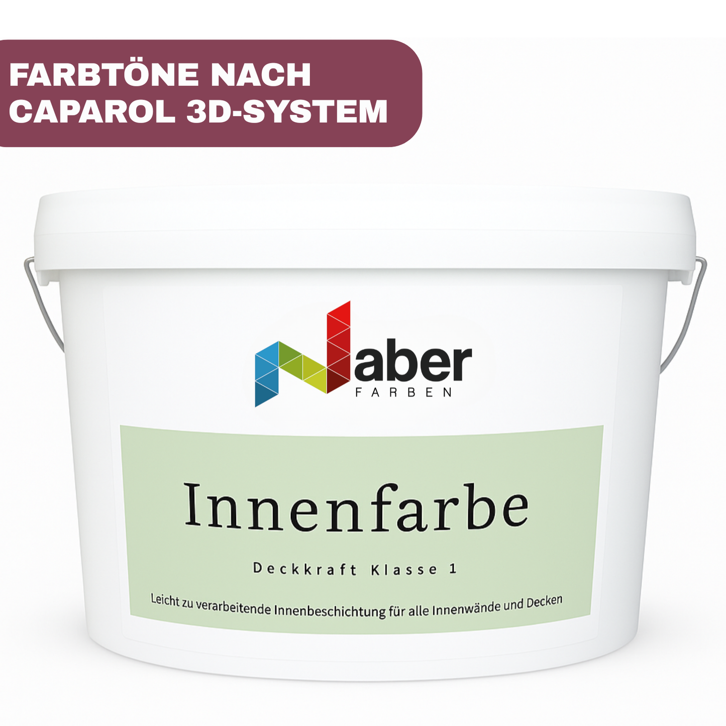 Innenfarbe, Wand- & Deckenfarbe, Hochdeckend, nach Caparol 3D-System Plus Farbkarte - Matt