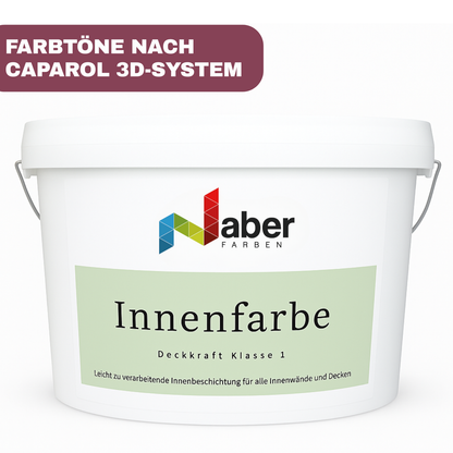 Innenfarbe, Wand- & Deckenfarbe, Hochdeckend, nach Caparol 3D-System Plus Farbkarte - Matt