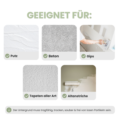 Innenfarbe, Wand- & Deckenfarbe, Hochdeckend, nach Caparol 3D-System Plus Farbkarte - Matt