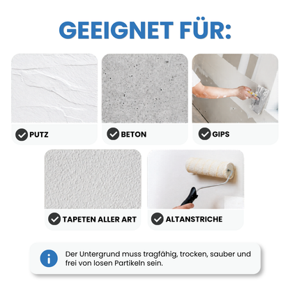 5 L Kinderzimmer Wandfarbe, Kinderzimmerfarbe, Abwaschbare Innenfarbe, Scheuerbeständig, RAL Farbwahl - MATT