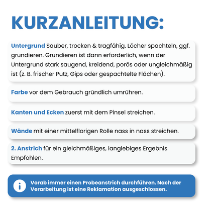 5 L Kinderzimmer Wandfarbe, Kinderzimmerfarbe, Abwaschbare Innenfarbe, Scheuerbeständig, RAL Farbwahl - MATT