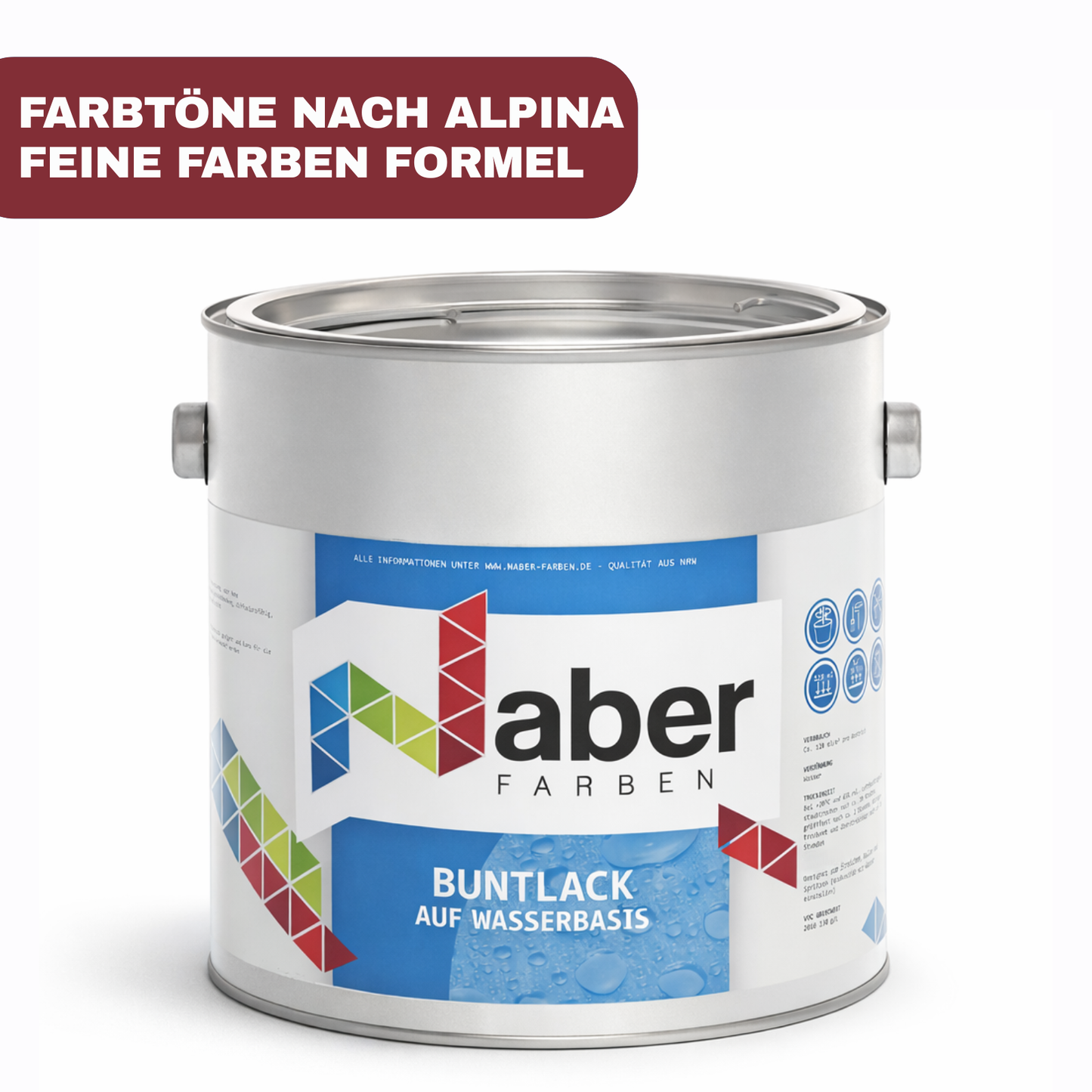 Buntlack auf Wasserbasis, Holzlack, Feine Farben, Profi-Qualität - Matt