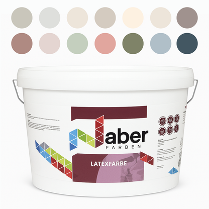 Latexfarbe, Wandfarbe, Abwischbar, Farbwahl, Premium-Qualität - MATT