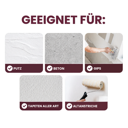 1 L Latexfarbe, Abwaschbare Wandfarbe, RAL Farbwahl - MATT